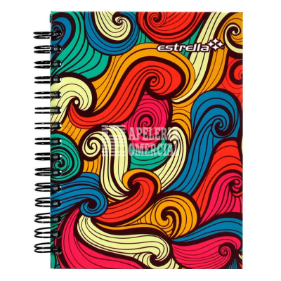 LIBRETA DE BOLSILLO 1/8 PASTA DURA 80 HOJAS